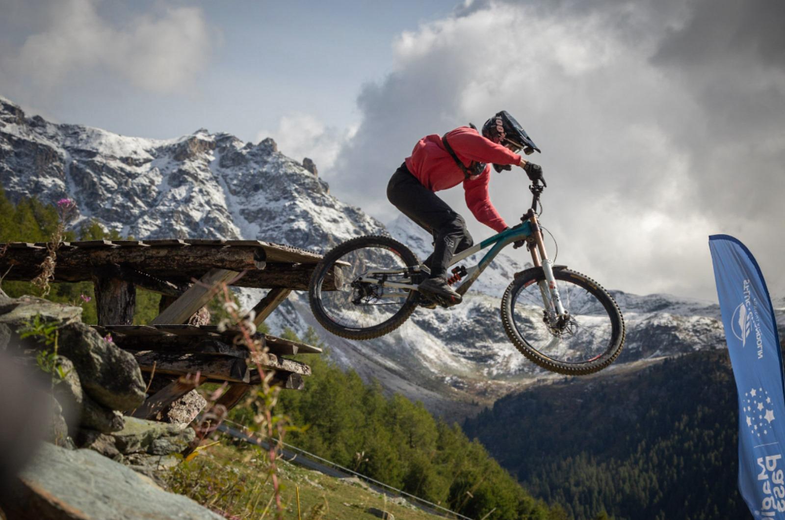 Downhill action shot